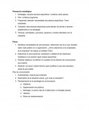 Planeación estratégica. Estrategia: resuelve asuntos específicos. Contiene varios planes