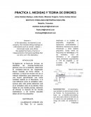 PRACTICA 1. MEDIDAS Y TEORIA DE ERRORES