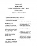 EXPERIENCIA N° 17 NEUTRALIZACIÓN