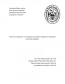 Informe de la práctica No. 6. Precipitación Cuantitativa. Realizada en el laboratorio de Química Inorgánica I