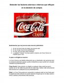 Entender los factores externos e internos que influyen en la decisión de compra