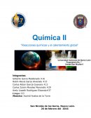 Reacciones químicas y el calentamiento global