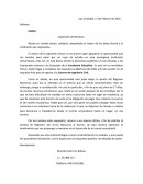 Exposición de Motivos.- Reciba un cordial saludo, solidario, deseándole el mayor de los éxitos frente a la institución que representa