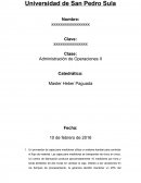Administración de Operaciones II