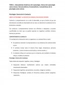 Antecedentes históricos de la psicología. Inicios de la psicología como ciencia. Estructuralismo y funcionalismo. Características de la psicología como ciencia