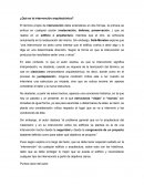 ¿Qué es la intervención arquitectónica?