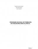 Programa nacional de Formacion en Contaduria Public
