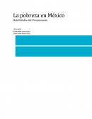 Trabajo: La pobreza en México