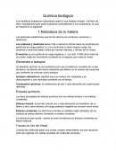 Resumen y análisis: Materia, agua y soluciones