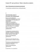 Tema.1. Herramientas para la formación del profesorado