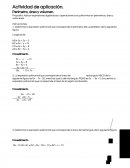 Actividad de aplicación. Perímetro, área y volumen