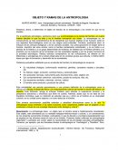 OBJETO Y RAMAS DE LA ANTROPOLOGIA