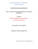 Matematicas para negocios.