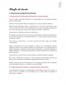 Filosofía del derecho Antes de explicar la filosofía del derecho y la ciencia jurídica, las que definiré de manera general a continuación: