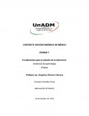 CONTEXTO SOCIOECONÓMICO DE MÉXICO Unidad 1 Fundamentos para el estudio de la estructura