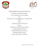 PROYECTO DE LA INVESTIGACION DE LA COMUNIDAD DE “CEPIO”