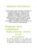 BEBIDAS ORGANICAS