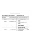 CRONOGRAMA DE ACTIVIDADES PROGRAMA: DANZA LLANERA