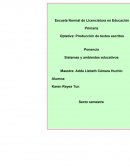 SISTEMAS Y AMBIENTES EDUCATIVOS