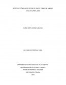 INTRODUCCIÓN A LA FILOSOFÍA DE SANTO TOMAS DE AQUINO