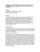 INFORME DE LABORATORIO DE MECANICA DE FLUIDOS PRACTICA N°1 DETERMINACION DE LA DENSIDAD DE LIQUIDOS CON EL METODO DEL PICNOMETRO
