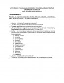 Actividades programadas Derecho procesal administrativo