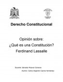 ¿Qué es una Constitución? Ferdinand Lassalle.