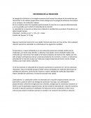 VELOCIDAD DE LA REACCION