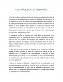 LAS EMOCIONES Y SU INFLUENCIA