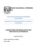 LABORATORIO SISTEMAS DIGITALESY CIRCUITOS ELECTRÓNICOS Reporte de Practica 2