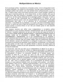 Concepción del multipartidismo (hecho desde 5to de prepa)