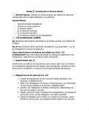 Unidad II. Introducción al derecho laboral