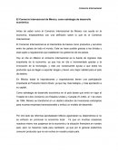 El Comercio Internacional de México, como estrategia de desarrollo económico.
