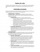 Cadena de valor hotel