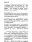 El siguiente ensayo pedagógico se basa en la administración,