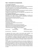 FUNDAMENTOS DE ORGANIZACIÓN.