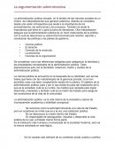 Resumen argumentación administrativa