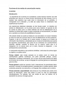 Funciones de los medios de comunicación masiva. La prensa.