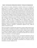 MOTIVACIÓN, INTEGRACIÓN DE GRUPOS Y TÉCNICAS DE ORGANIZACIÓN