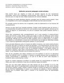 Reflexión personal pedagogía constructivista.
