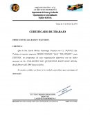 CERTIFICADO DE TRABAJO PRODUCCIONES L&G RADIO Y TELEVISION.