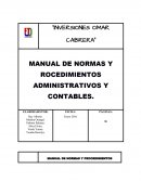 MANUAL DE NORMAS Y ROCEDIMIENTOS ADMINISTRATIVOS Y CONTABLES