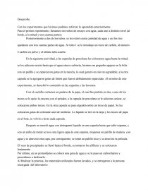 Con los experimentos que hicimos pudimos reforzar lo aprendido anteriormente. Página 1