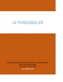 LA TECNOLOGÍA LED. Página 1