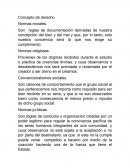 Concepto de derecho Normas morales y otas