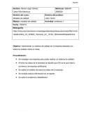 Modelos de calidad. Objetivo: Implementar un sistema de calidad en la empresa deseada con todos los análisis vistos en clase