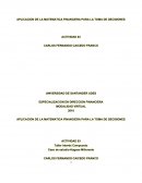 APLICACION DE LA MATEMATICA FINANCIERA PARA LA TOMA DE DECISIONES