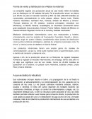 Forma de venta y distribución de viñedos la redonda¨