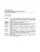 Actividad sobre video Lo que estamos aprendiendo de la educación en línea