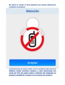 No utilizar el celular mientras conduces